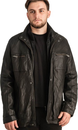 Γνήσιο Ανδρικό Δερμάτινο Μπουφάν - T300
