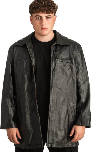 Γνήσιο Ανδρικό Δερμάτινο Μπουφάν - T301