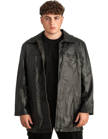 Γνήσιο Ανδρικό Δερμάτινο Μπουφάν - T301