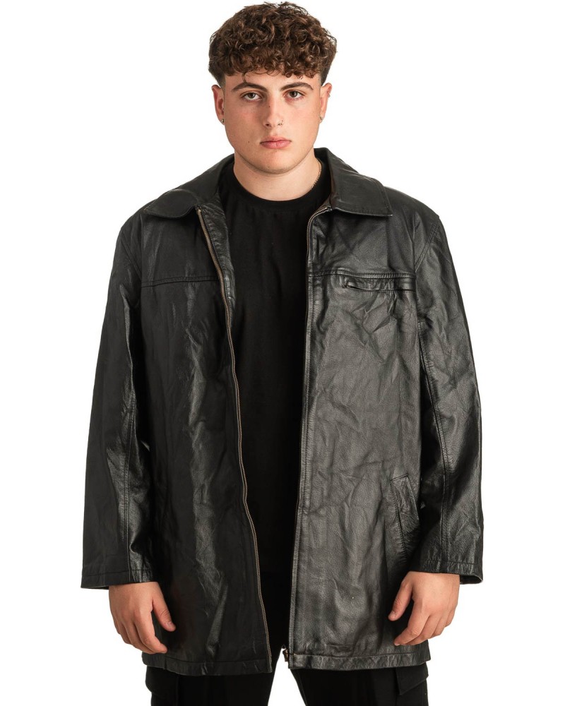 Γνήσιο Ανδρικό Δερμάτινο Μπουφάν - T301