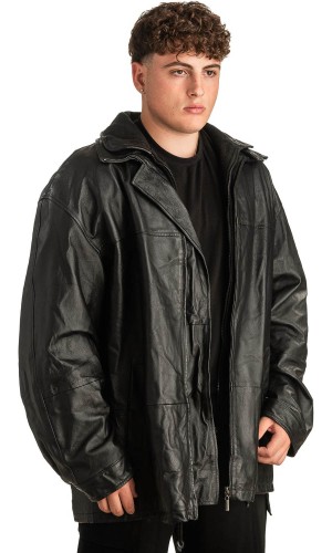 Γνήσιο Ανδρικό Δερμάτινο Μπουφάν - T302