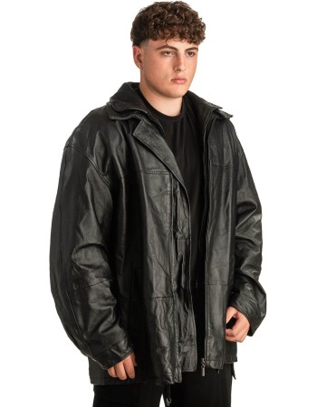 Γνήσιο Ανδρικό Δερμάτινο Μπουφάν - T302