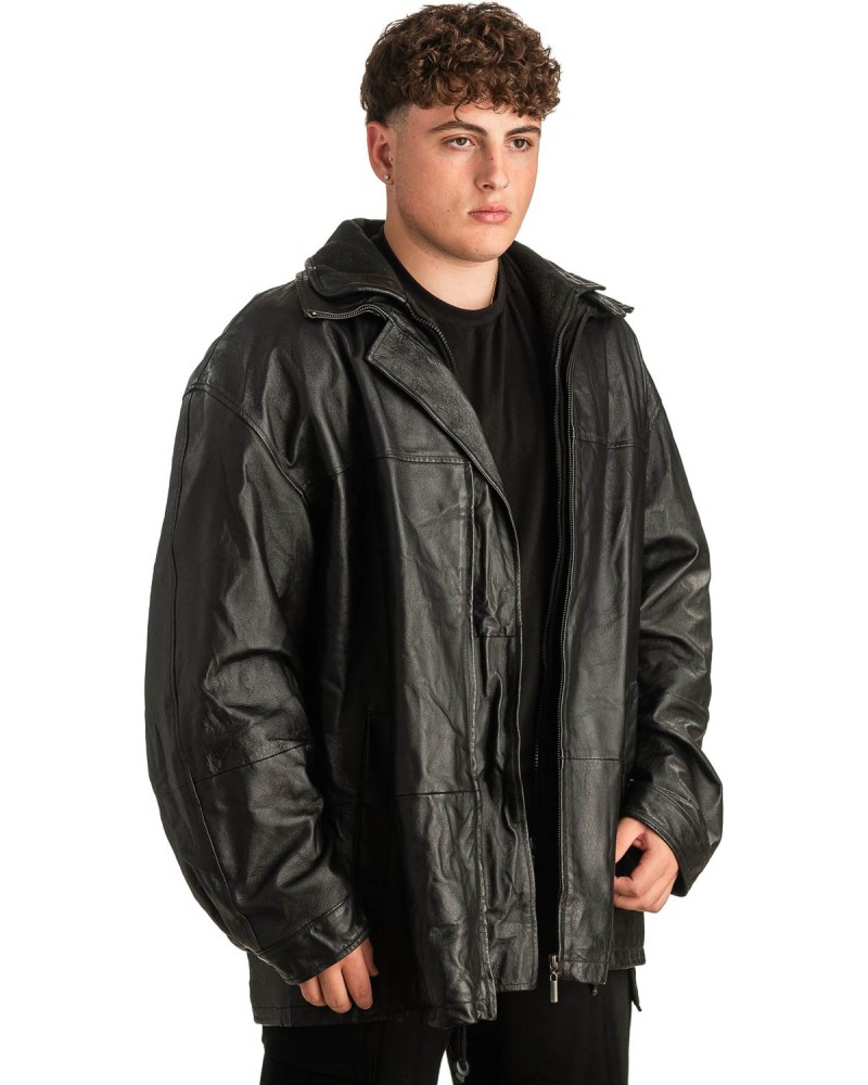 Γνήσιο Ανδρικό Δερμάτινο Μπουφάν - T302