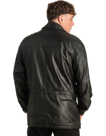 Γνήσιο Ανδρικό Δερμάτινο Μπουφάν - T303