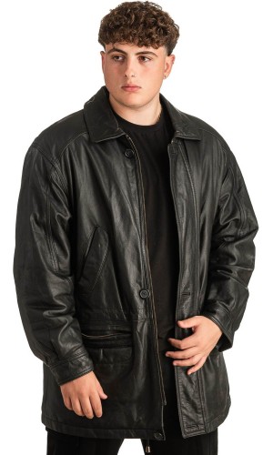 Γνήσιο Ανδρικό Δερμάτινο Μπουφάν - T303