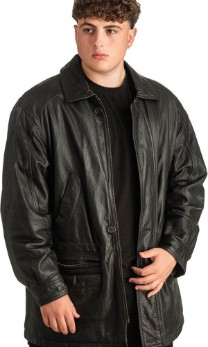 Γνήσιο Ανδρικό Δερμάτινο Μπουφάν - T303