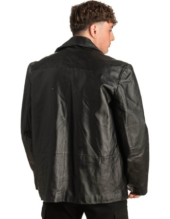 Γνήσιο Ανδρικό Δερμάτινο Μπουφάν - T304