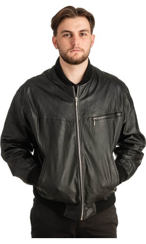 Γνήσιο Ανδρικό Δερμάτινο Μπουφάν - T305