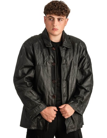Γνήσιο Ανδρικό Δερμάτινο Μπουφάν - T307