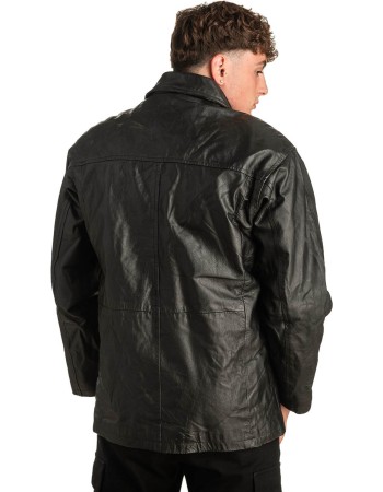 Γνήσιο Ανδρικό Δερμάτινο Μπουφάν - T307