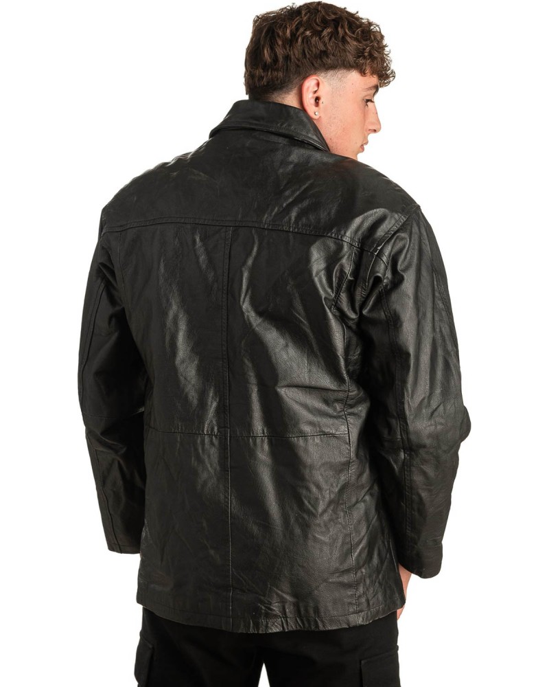 Γνήσιο Ανδρικό Δερμάτινο Μπουφάν - T307
