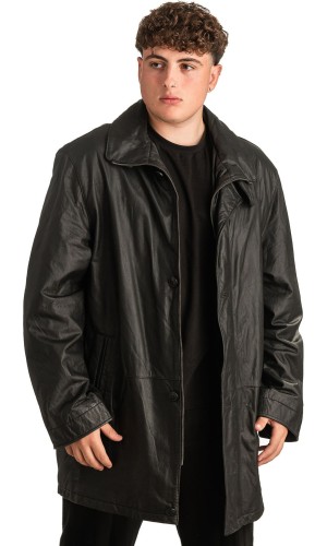 Γνήσιο Ανδρικό Δερμάτινο Μπουφάν - T308