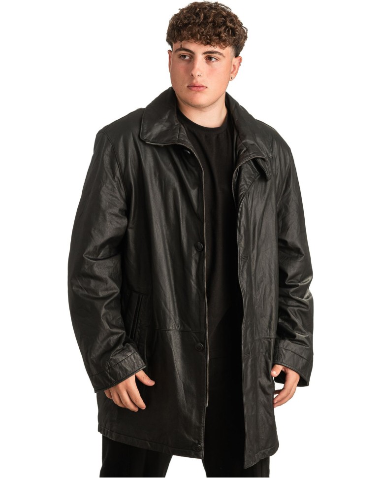 Γνήσιο Ανδρικό Δερμάτινο Μπουφάν - T308