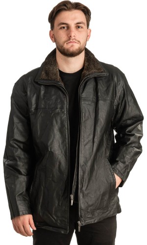 Γνήσιο Ανδρικό Δερμάτινο Μπουφάν - T314