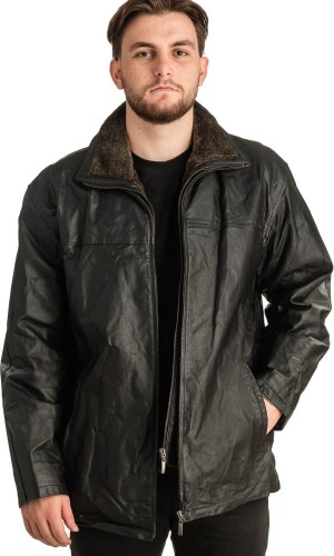 Γνήσιο Ανδρικό Δερμάτινο Μπουφάν - T314