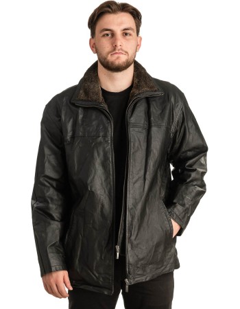 Γνήσιο Ανδρικό Δερμάτινο Μπουφάν - T314