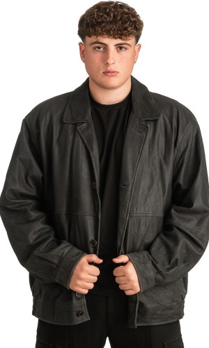 Γνήσιο Ανδρικό Δερμάτινο Μπουφάν - T315