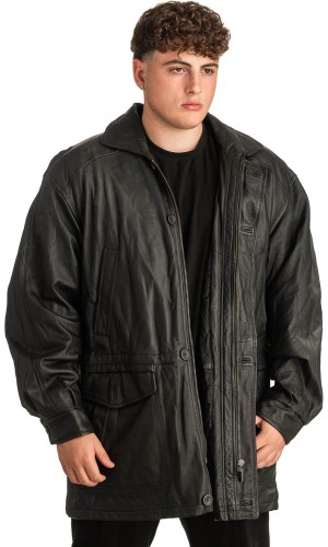 Γνήσιο Ανδρικό Δερμάτινο Μπουφάν - T317