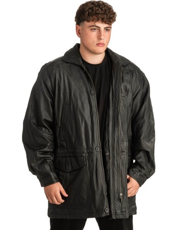 Γνήσιο Ανδρικό Δερμάτινο Μπουφάν - T316