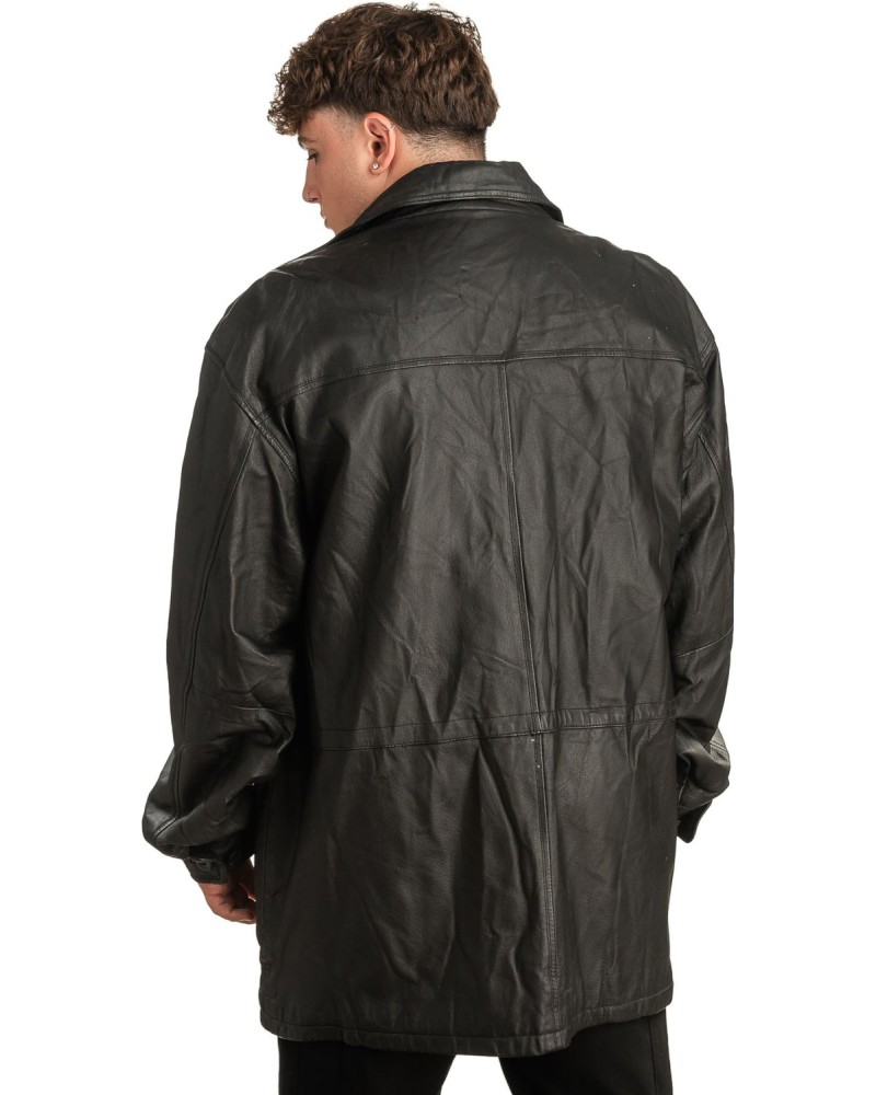 Γνήσιο Ανδρικό Δερμάτινο Μπουφάν - T316