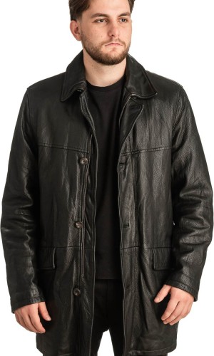 Γνήσιο Ανδρικό Δερμάτινο Μπουφάν - T318