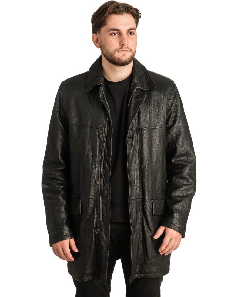 Γνήσιο Ανδρικό Δερμάτινο Μπουφάν - T318