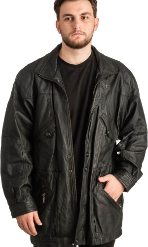 Γνήσιο Ανδρικό Δερμάτινο Μπουφάν - T319