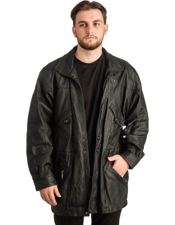 Γνήσιο Ανδρικό Δερμάτινο Μπουφάν - T319