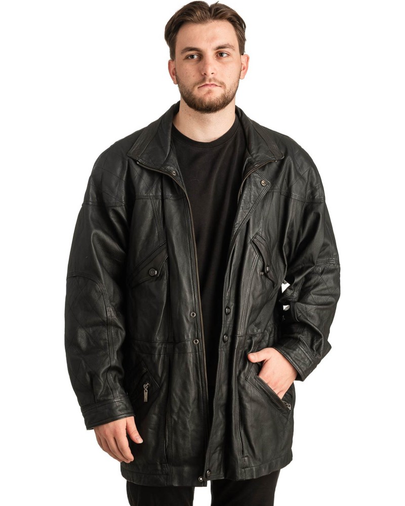 Γνήσιο Ανδρικό Δερμάτινο Μπουφάν - T319