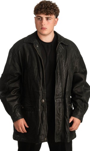 Γνήσιο Ανδρικό Δερμάτινο Μπουφάν - T320