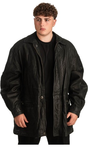 Γνήσιο Ανδρικό Δερμάτινο Μπουφάν - T320