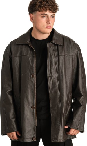 Γνήσιο Ανδρικό Δερμάτινο Μπουφάν - T322