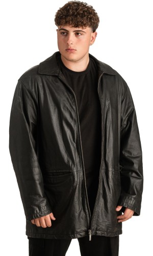 Γνήσιο Ανδρικό Δερμάτινο Μπουφάν - T323