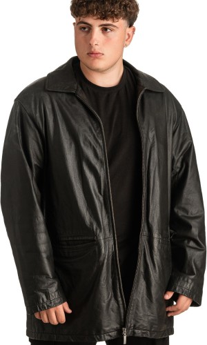 Γνήσιο Ανδρικό Δερμάτινο Μπουφάν - T323
