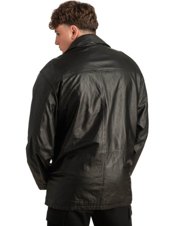 Γνήσιο Ανδρικό Δερμάτινο Μπουφάν - T323