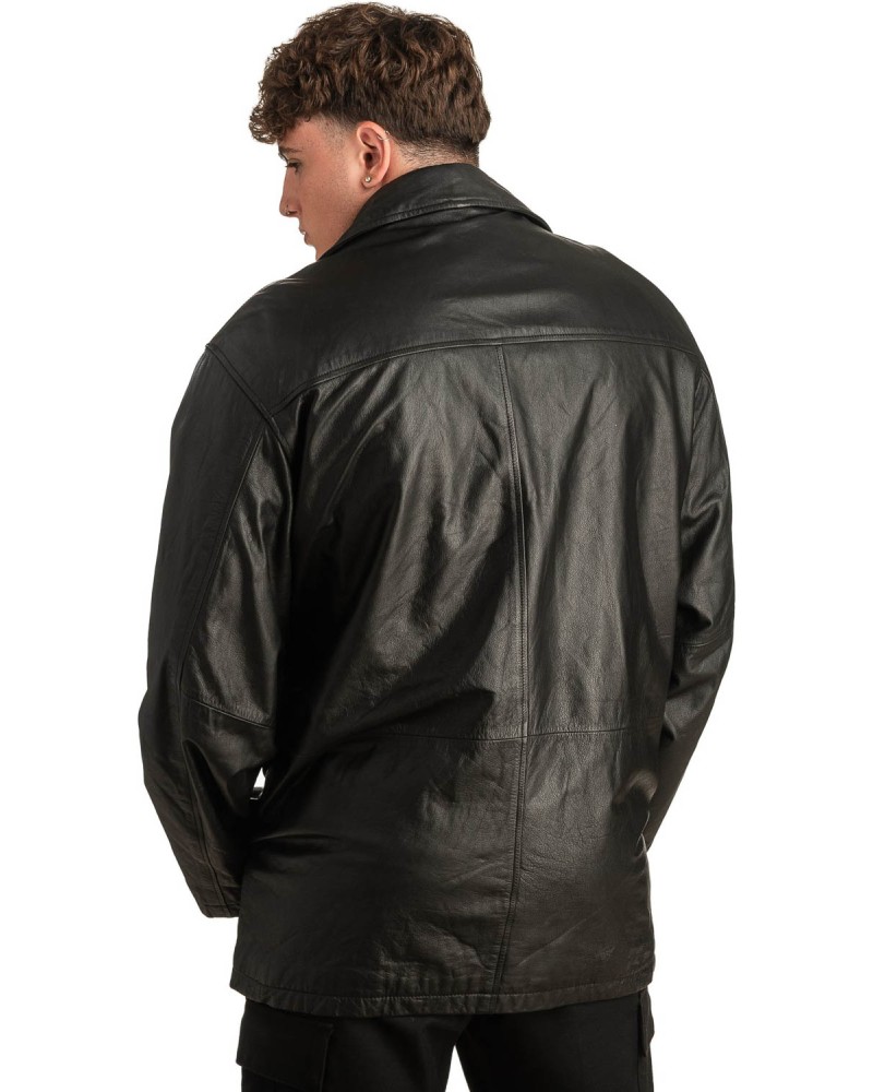 Γνήσιο Ανδρικό Δερμάτινο Μπουφάν - T323