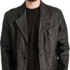 Γνήσιο Ανδρικό Δερμάτινο Παλτό - T324