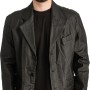 Γνήσιο Ανδρικό Δερμάτινο Παλτό - T324