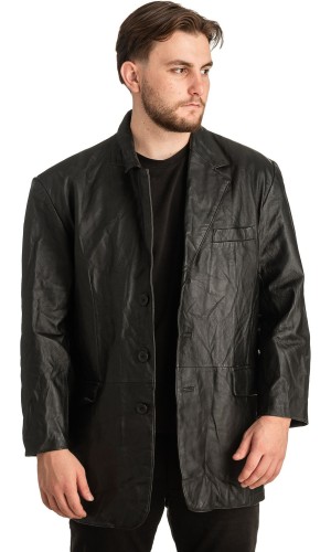 Γνήσιο Ανδρικό Δερμάτινο Σακάκι - T328