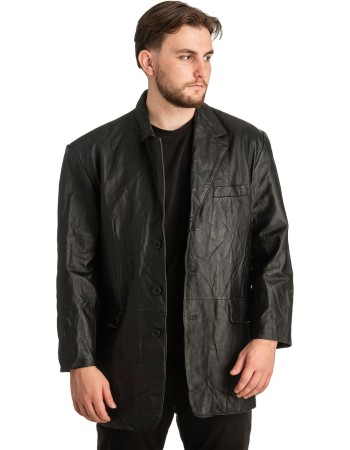 Γνήσιο Ανδρικό Δερμάτινο Σακάκι - T328