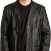 Γνήσιο Ανδρικό Δερμάτινο Σακάκι - T329