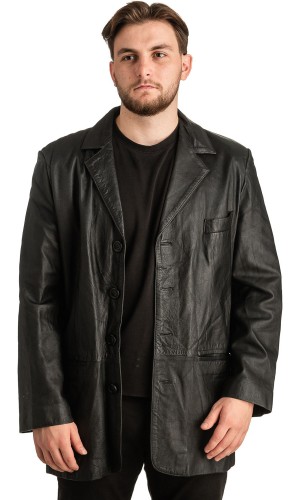 Γνήσιο Ανδρικό Δερμάτινο Σακάκι - T329