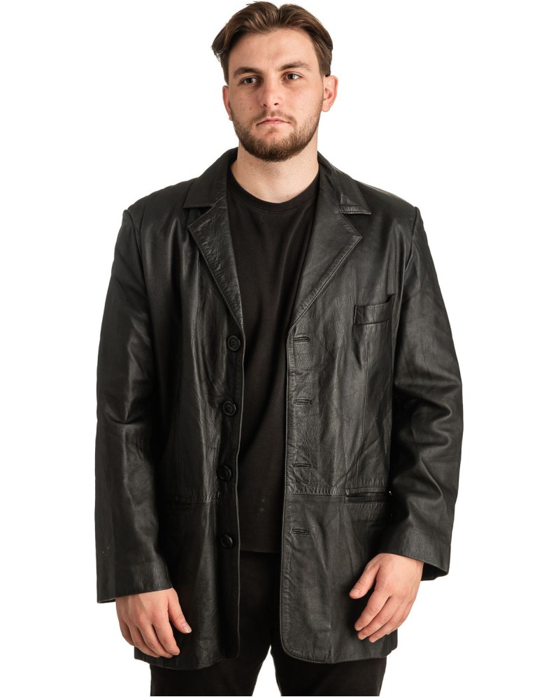 Γνήσιο Ανδρικό Δερμάτινο Σακάκι - T329