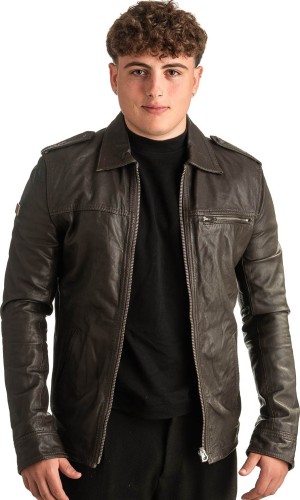 Γνήσιο Ανδρικό Δερμάτινο Μπουφάν - T330