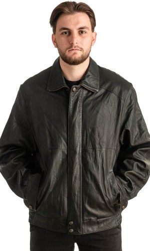 Γνήσιο Ανδρικό Δερμάτινο Μπουφάν - T331
