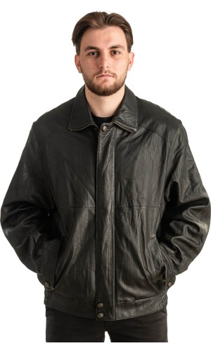 Γνήσιο Ανδρικό Δερμάτινο Μπουφάν - T331