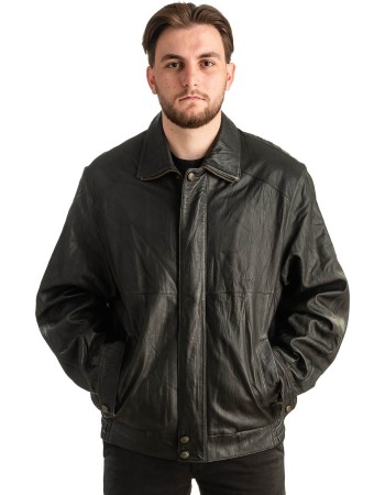 Γνήσιο Ανδρικό Δερμάτινο Μπουφάν - T331