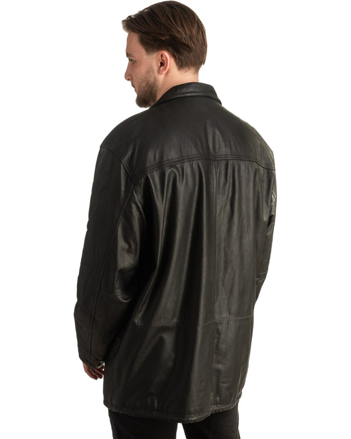 Γνήσιο Ανδρικό Δερμάτινο Μπουφάν - T333