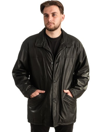 Γνήσιο Ανδρικό Δερμάτινο Μπουφάν - T333