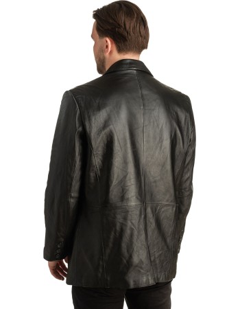 Γνήσιο Ανδρικό Δερμάτινο Σακάκι - T334